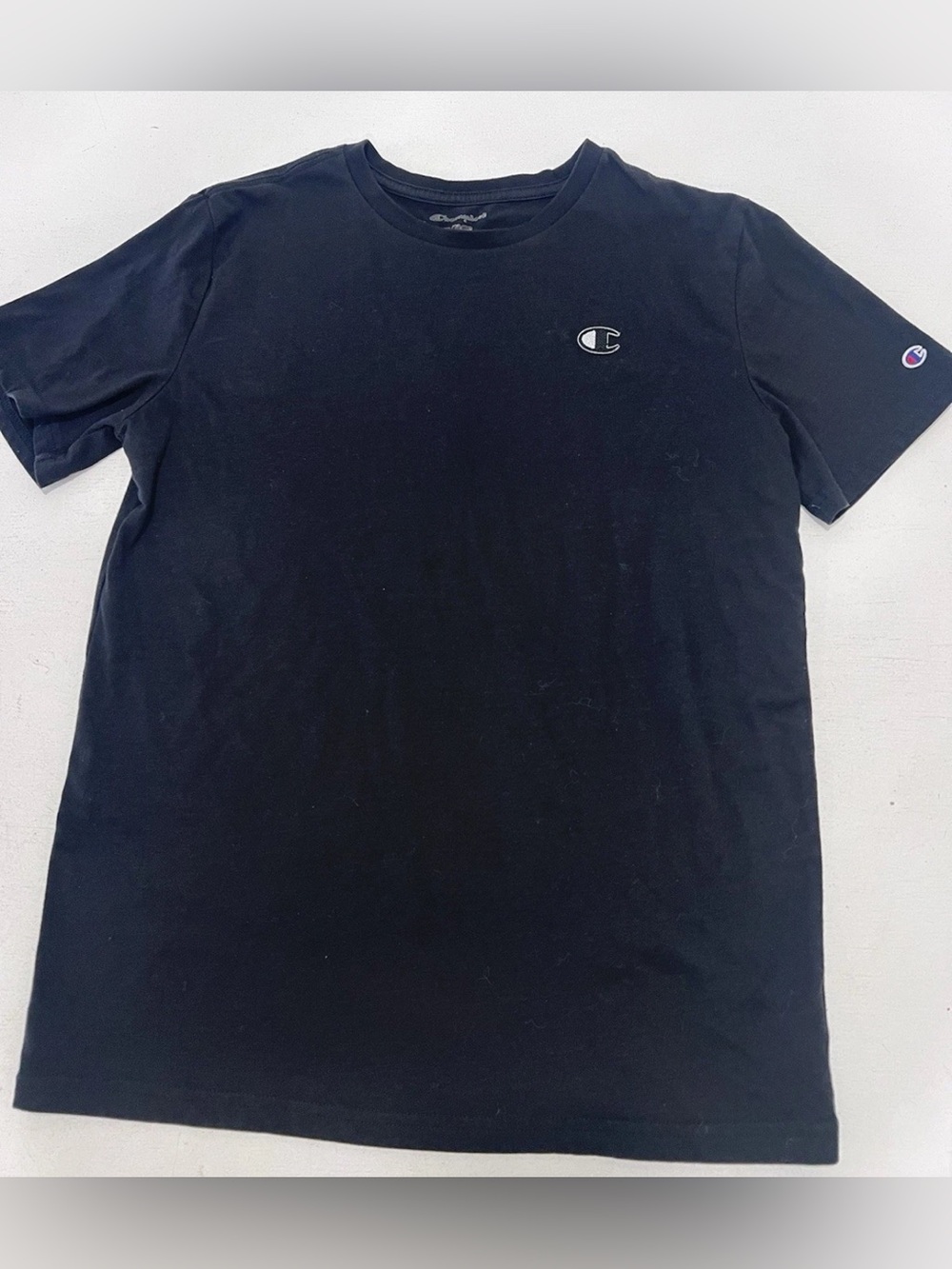 Champion Boys Size extra Large Black Champion Shirt Short Sleeve